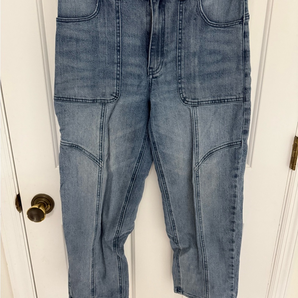 Pilcro & the letter press crop stretch  Blue Denim Jeans as 30 12